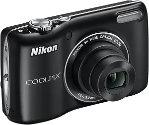 Nikon COOLPIX L26 16.1 MP Digital Camera with 5x Zoom NIKKOR Glass Lens and 3-inch LCD (Black) - Image 1