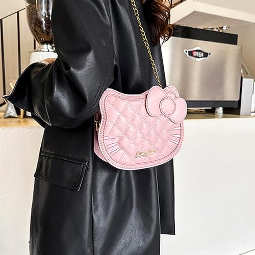 JAMNSY Cute Crossbody Bags for Women, Small Shoulder Bag, Leather Coin Purse with Zipper, Gifts for Her - Pin thumbnail 6