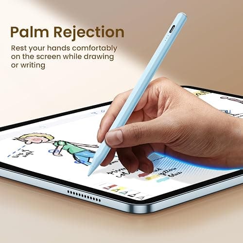 Hastraith Stylus Pen for iPad 2018-2026,13Min Fast Charge Apple iPad Pencil | Tilt Sensitivity & Palm Rejection for iPad 11/10/9/8/7/6th Gen, Air 5/4/3/M4/M3/M2, Pro 13"/12.9"/11"/M4, Mini 7/6/5th, Blue thumbnail 5