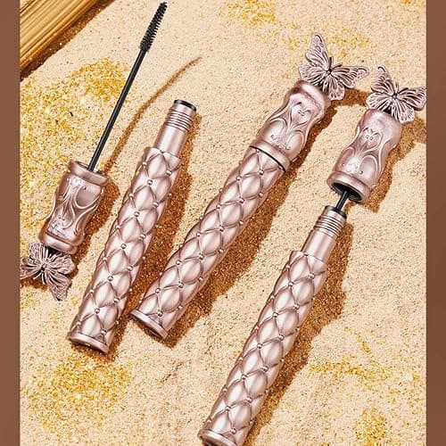 Wasserfeste Mascara für kurze/untere Wimpern – Präzisions-Minibürste, Locken-Halte-Technologie, verlängernd & voluminös, schwarz, klumpenfrei & smudgeproof Wasserfeste Wimperntusche– 1 Stück thumbnail 6
