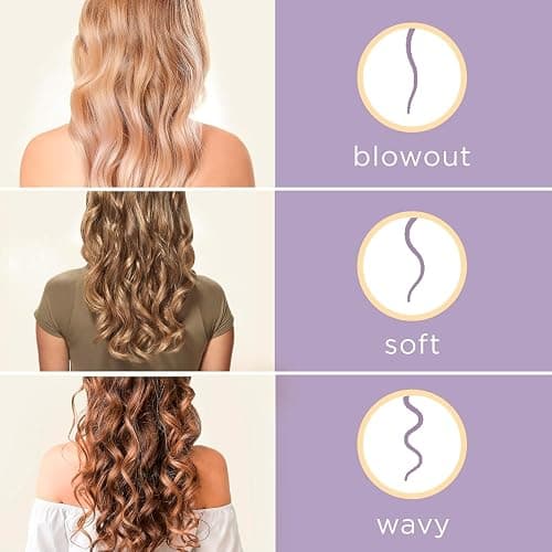 Conair CD1032C Curl Secret 1 ¼ inch Barrel Auto Hair Curler - 3 curl directions - Medium to Long Hair Lengths produces wavy, soft or blowout curls, All hair types, Dual Voltage for Worldwide Travel - Gray - 1 ¼ inch Barrel thumbnail 5