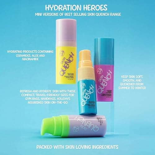 W7 Skin Quench Cuties Gift Set - Travel Size Hydrating Skincare Minis - Moisturizing Skincare Gift thumbnail 2