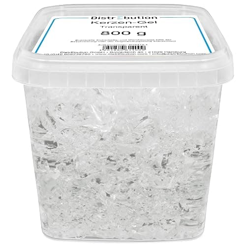 DistrEbution Kerzen-Gel transparent 800g Kerzengel Gelwachs zum Kerzen gießen - Image 1