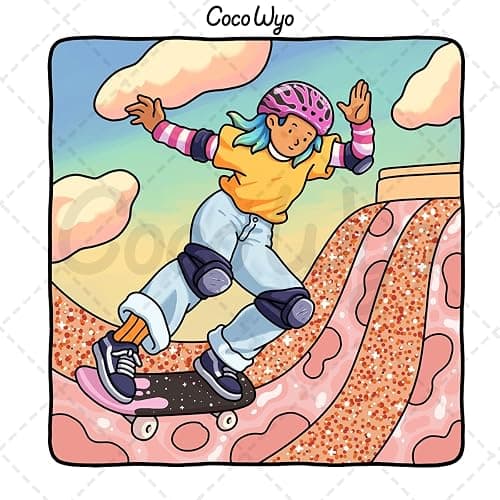 Girl Moments: Vol. 2 Coloring Book for Adults and Teens Featuring Cute Cozy Daily Activities for Relaxation thumbnail 3