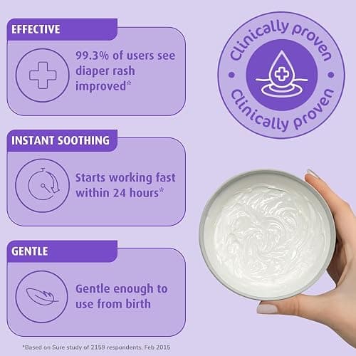 Sudocrem - Diaper Rash Cream for Baby, Soothes, Heals, and Protects, Relief and Treatment of Diaper Rash, Zinc Oxide Cream - 400g thumbnail 3