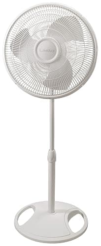 Lasko Oscillating Pedestal Fan - Adjustable to 47" - 2520 - White | Cooling Standing Fan for Bedroom, Living Room, and Home Office, 16" Blade Diameter, 3 Quiet Speeds - Image 1