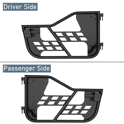 Hooke Road Wrangler TJ Tube Half Doors Offroad Tubular Trail Doors Guards for 1997-2006 Jeep Wrangler TJ Sahara Sport thumbnail 8