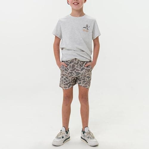 BURLEBO Youth Everyday Shorts – Lightweight Stretch Shorts with Pockets and Adjustable Waistband thumbnail 2