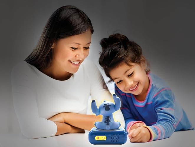 LEXiBOOK, Disney Stitch, Stitch Nightlight Alarm Clock, Sounds and Melodies, LCD Backlit Screen, Luminous, Snooze, Blue, RL800D thumbnail 6