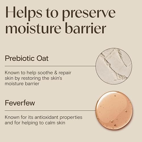 AVEENO Face CALM+RESTORE Nourishing Oat Cleanser (1x 200ml) | Non-Foaming, Gentle Cleanser with Prebiotic Oat and Calming Feverfew, Helps Preserve Skin's Barrier, For Sensitive Skin thumbnail 4
