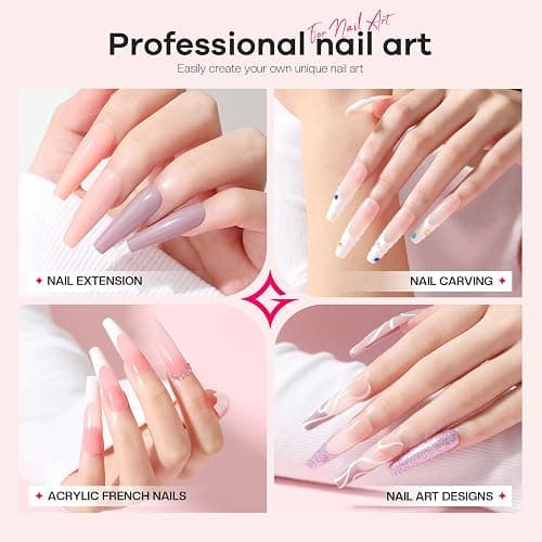 Glamonade Acrylic Nail Kit for Beginners: Professional Acrylic Nail Kit Set with Everything Drill Powder Nail Art Starter Tech Kit at Home Salon Gift thumbnail 9