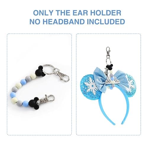 Fancheer Mouse Ears Holder for Backpack Bag Beaded Lanyard Keychain Trip Accessories Headband Hanging Display Organizer Decor thumbnail 3