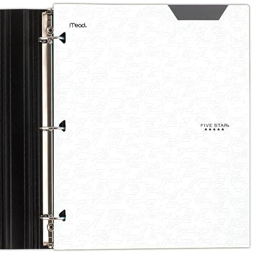 Five Star 2-Pocket Folder, Plastic Folder with Stay-Put Tabs, Fits 3-Ring Binder, Holds 8-1/2" x 11" Paper, White (333420I-ECM) thumbnail 5