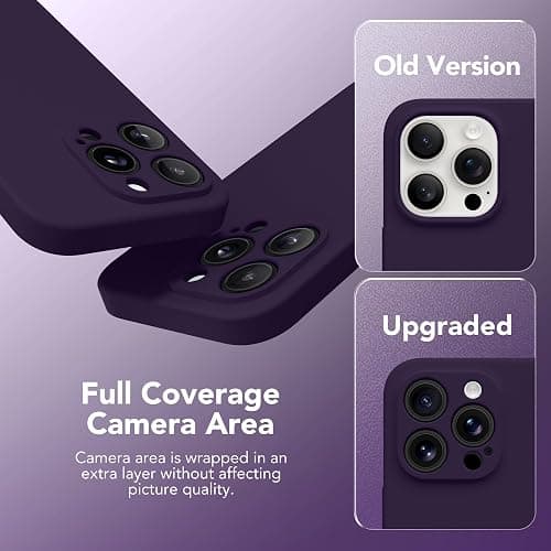 SuydanBox Magnetic for iPhone 16 Pro Case, Compatible with MagSafe, [Full Camera Protection][Screen Protector] Silicone Shockproof Protective Phone Case for iPhone 16 Pro 6.3", Deep Purple thumbnail 6