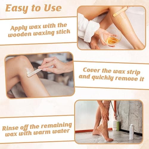 300 Pcs Wood Wax Applicator Kit 4 Style Wax Applicator Sticks with 4 Compartments Waxing Sticks Organizer Small Medium Large Waxing Applicators Waxing Sticks Assorted for Body Legs Face Nose Eyebrows thumbnail 5