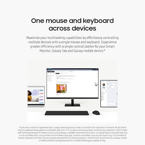 SAMSUNG 32-Inch M5 (M50D) Series FHD Smart Monitor with Streaming TV, Speakers, HDR10, Gaming Hub, Multiple Ports, Workout Tracker, Vision Accessibility Tools, LS32DM501ENXZA, 2024 thumbnail 7