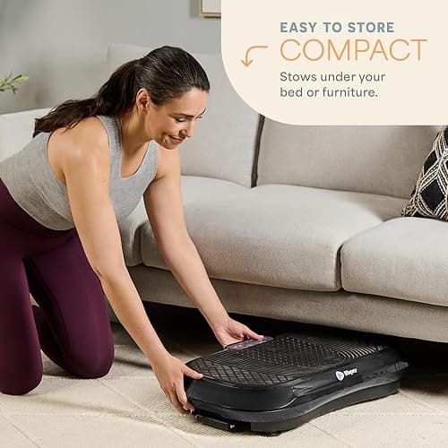 Lifepro Waver Vibration Plate Exercise Machine for Lymphatic Drainage, Muscle Activation, Full-Body Workout Vibrating Platform with Loop Bands, Fitness Equipment for Strength Toning & Fat Loss thumbnail 7