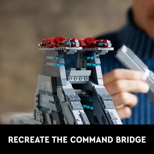 LEGO Star Wars Venator-Class Republic Attack Cruiser, Ultimate May The 4th Collectibles, Series Building Set with Captain Rex Minifigure, Star Wars Fan Gift, Stress Relief Clone Wars Activity, 75367 thumbnail 3