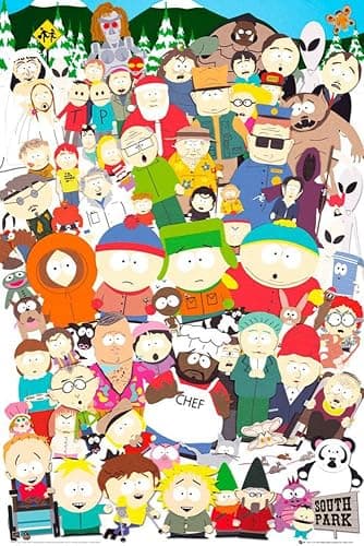Poster - Studio B - South Park - Cast 36x24 Wall Art P2435 - Image 1
