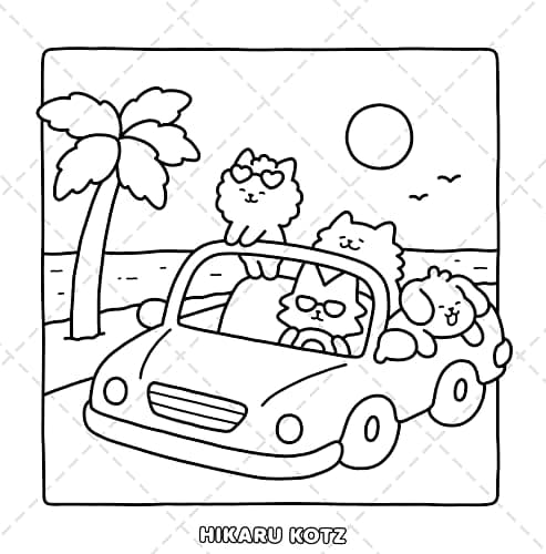 Comfy Days: Cozy and Funny Coloring Book for Adults and Teens thumbnail 7