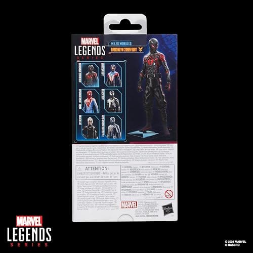 Spider-Man Marvel Legends Series Gamerverse Miles Morales Brooklyn 2099 Suit Action Figure, Black thumbnail 11