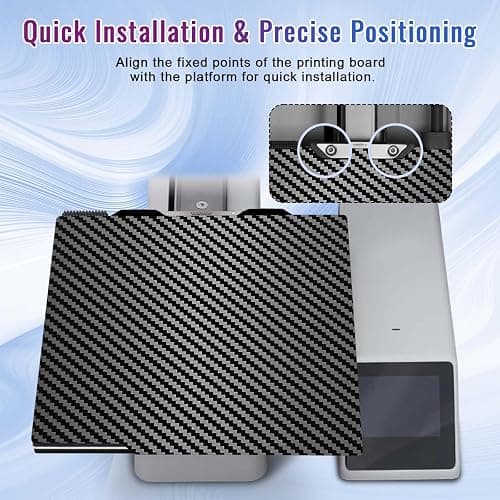 IdeaFormer 3D PEO PET Build Plate - Bambu Lab A1 Mini, Carbon Fiber PET Double Sided Textured Plate, 184x184mm thumbnail 5