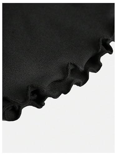 SOLY HUX Girl's Cute Mini Skirts High Waisted Ruffle Layered Skirts Swing Flowy Skater Tennis Skirt thumbnail 4