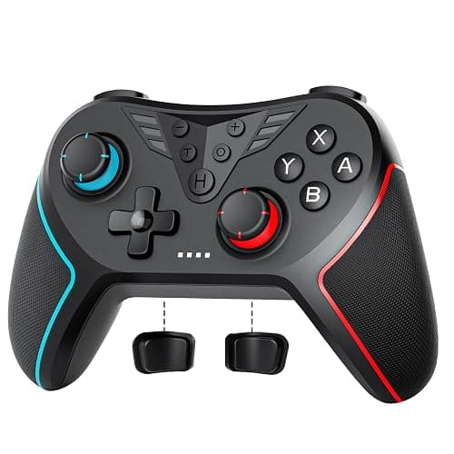 LATEC Controller for Switch, Wireless Controller for Switch OLED/Switch Lite with Hall Joystick, Programmable Buttons, 6-Axis Gyro, Double Shock and Turbo Function - Image 1