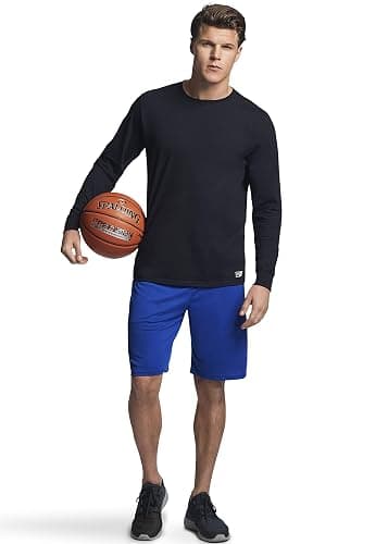 Russell Athletic Men's Dri-Power Long Sleeve Tees, Moisture Wicking, Odor Protection, UPF 30+ thumbnail 6