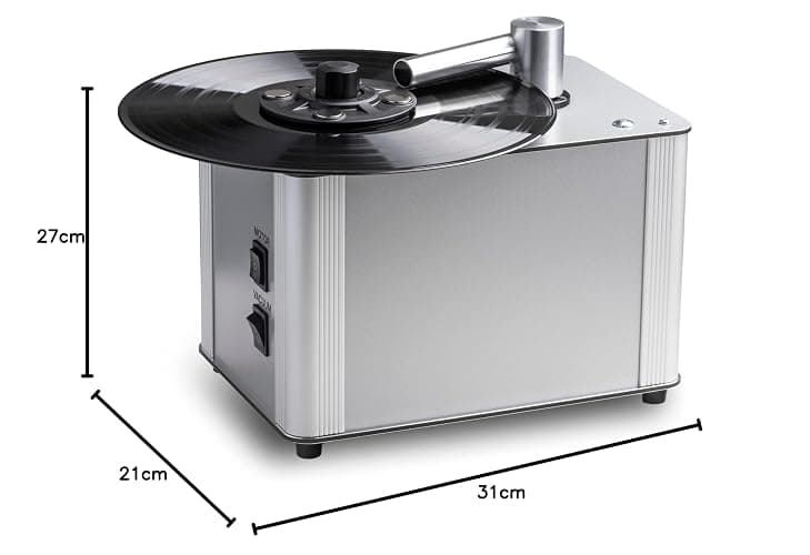 Pro-Ject VC-E2, Compact record cleaning machine with new magnetic clamp, Silver thumbnail 7