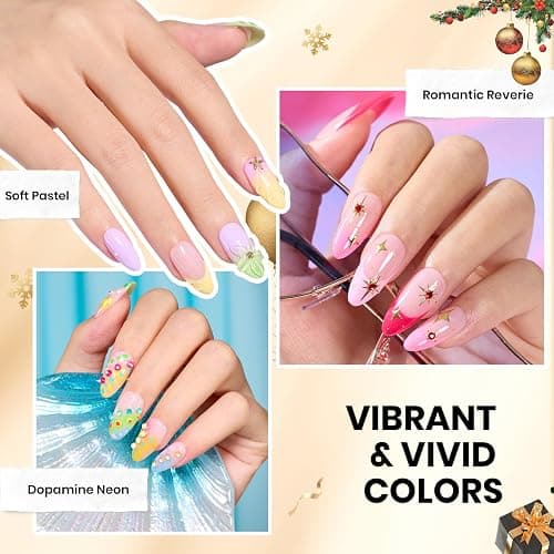 Beetles 110 PCS Gel Nail Polish Set, 100 Colors Infinite Inspiration Gift Spree All Season Red Brown Green Black Gel Polish with 5Pcs Base Top Coat Soak off UV Gel for Manicure Lovers DIY at Home thumbnail 6