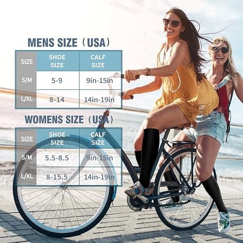 6 Pack Copper Compression Socks for Women and Men Circulation-Best Support for Medical, Running,Nursing,Athletic thumbnail 7