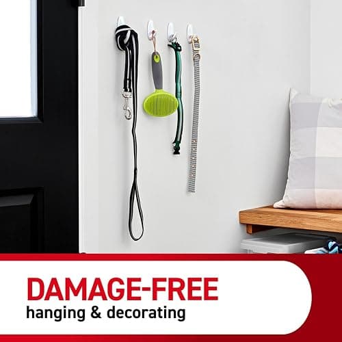 Command Variety Pack, Including 10 Pairs of Picture Hanging Strips, 6 Wire Hooks and 8 Utility Hooks for Hanging Christmas Decorations, Damage Free Hanging Up to 19 Items with Command Strips, 1 Kit thumbnail 7