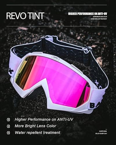 BATFOX Dirt Bike ATV Goggles Motorcycle Gear Riding Motocross Dirtbike 4-Wheeler MX DH Accessories Goggles Glasses for Men Women Youth UV400 Protection Dust-proof Anti-Slip Strap thumbnail 2