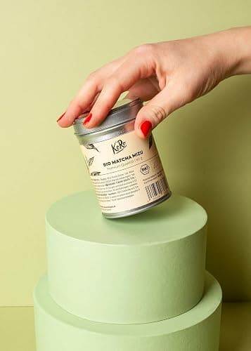 KoRo - Tè Matcha Mizu bio 80 g - Tè verde in qualità premium - In pratico barattolo di metallo thumbnail 7