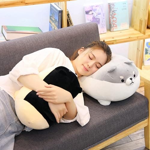 FLORVIV 19.6" Fat Dog Plush Pillow Shiba Inu, Cute Corgi Stuffed Animals Plushies Toy Doll Festival thumbnail 4