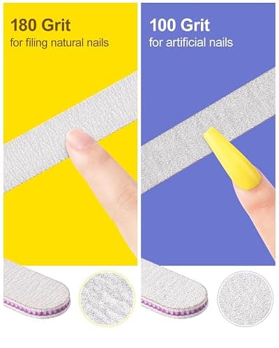 MORGLES Nail File and Buffer Blocks with Nail Care Kit, 13 Pcs Manicure Kit for Women with Milk and Honey Cuticle Oil and Cuticle Trimmer Set thumbnail 5