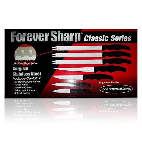 FOREVER SHARP CLASSIC SERIES 12 PIECE SET SURGICAL STAINLESS STEEL - Image 1