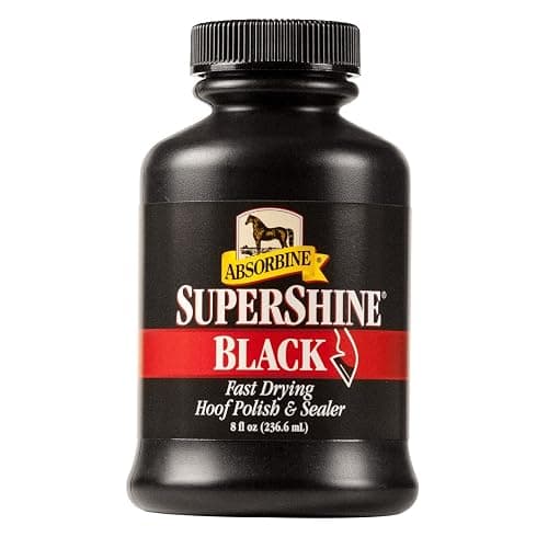 Absorbine Unisex Super Shine Hoof Polish, Black, 237 ml UK - Image 1