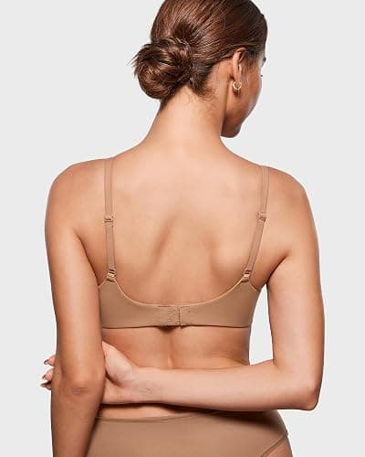 INLYRIC Women's Inbarely Plus Balconette Bra - Lightly Padded Underwire Sexy Tshirt Demi Bras Supportive thumbnail 4