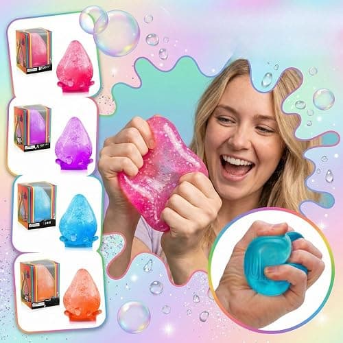 NEE Dooh Dream Drop Squishy Toy - Water Drop Fidget Stress Ball, Doh Squishy Stress Moldable Slow Rise Relaxing Sensory Fidget Stress, Squeeze Dough Ball for Anxiety Relief (2#Orange) thumbnail 4
