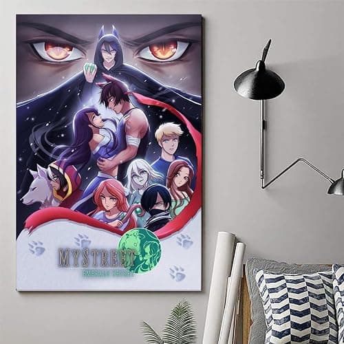Fuwo Anime Aphmau Mystreet Poster Poster Canvas 90s Wall Art Room Aesthetic Posters 20x30inch(50x75cm) thumbnail 6