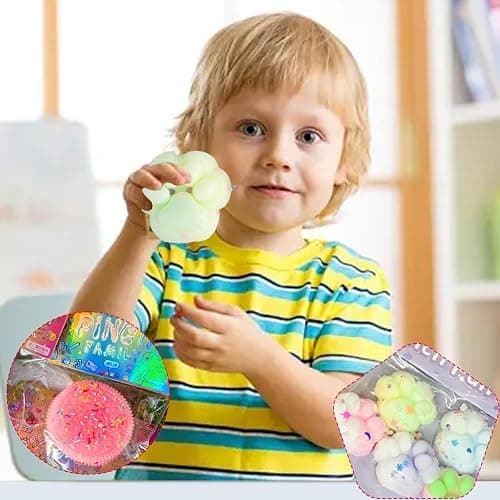 AYNKH 7Pcs Biscuit Stress Relief Toys Kits, Mini Cat Taba Squishy, Oreo Fufu Squishy, Cute Cat Paw Fidget Toy, Soft Cookie with Candy Crush Pinch Toy for Kids Adults Party Gift thumbnail 2