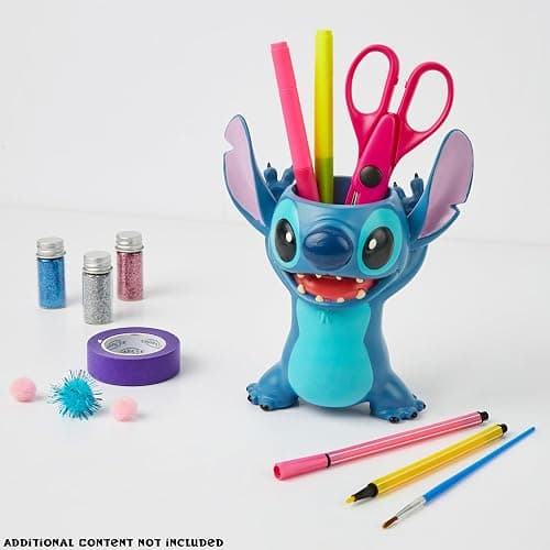 Disney Stitch 3D Pen Holder for Desk, Cute Pencil Holder Desk Organizer for Office, Home Storage Box, Secret Santa Gifts thumbnail 5