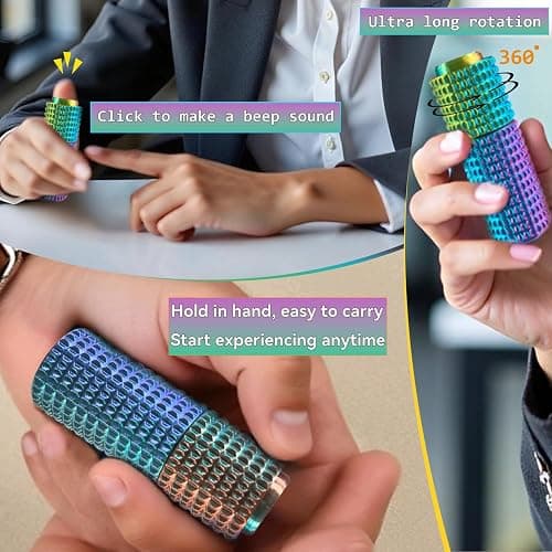 Pain Stim Fidget, 3-in-1 Massage - Click - Rotate, 3D Printed Fidget Toys, Suitable for Hand Stimulation、Autism、ADHD、Irritability、Adult Fidgets for Anxiety and Stress (Regular - A/2 pcs) thumbnail 7