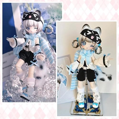 BJD Dolls BJD Blind Box 1/12 BJD Dolls 7" Ball Jointed Doll Dress Up Dolls Collectible Figures Gift for Party Birthday Ages 15 and Up PVC & ABS Costume Included, Vision Reconstruction thumbnail 10