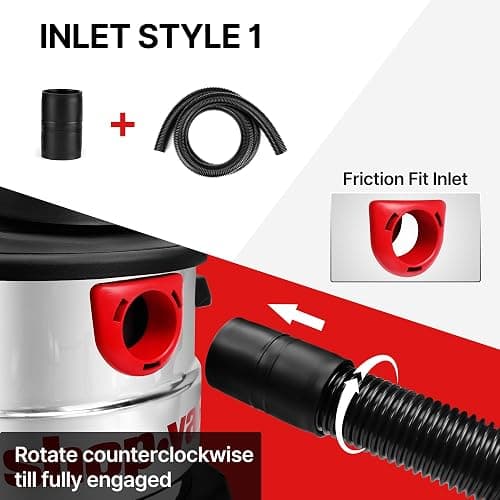 Shop-Vac 8 FT X 1-7/8" Universal Hose, Replacement Hose Compatible with Rigid, Dewalt, Husky, Craftsman, Bauer, Masterforce Vacuum Cleaners thumbnail 4