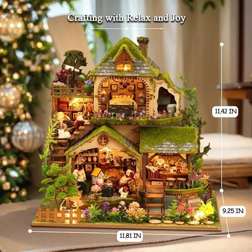 RHZN Miniature House Kit, Miniature Kit, Mini House Building Kit for Adult | Forest Adventure thumbnail 3