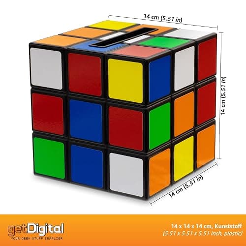 getDigital Plastic Magic Cube Tissue Box Cover, Holder for Square Tissue Boxes with Magnetic Lock, Multi Color thumbnail 3
