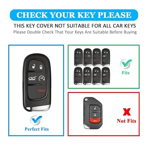 MILD EAST for Jeep Key fob Cover with Keychain, Soft TPU Full Cover Protection thumbnail 2